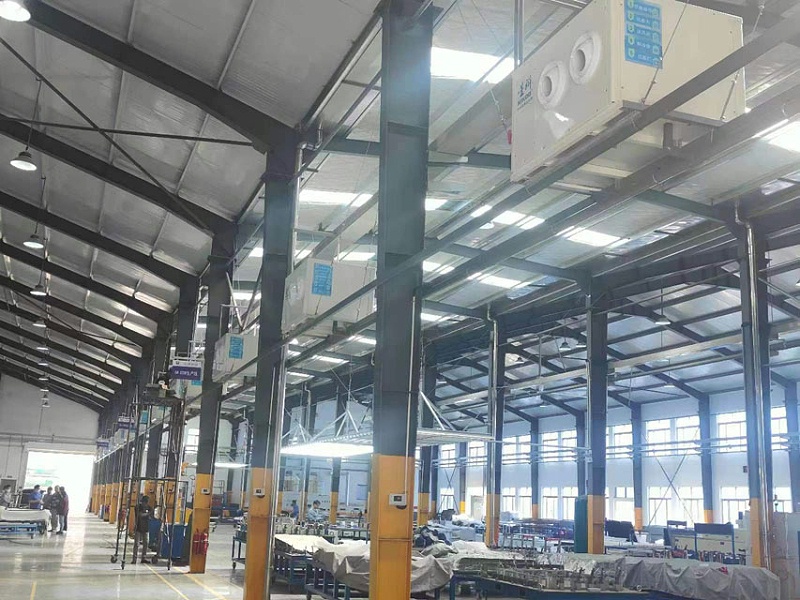 機械設備生產(chǎn)廠房車間降溫用工業(yè)蒸發(fā)冷省電空調(diào)