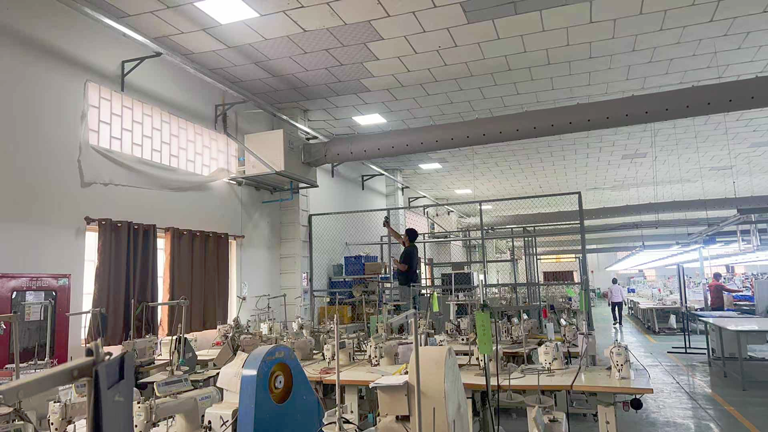 制衣廠降溫安裝蒸發(fā)冷省電空調(diào)-臥式管道機(jī) 定點(diǎn)降溫