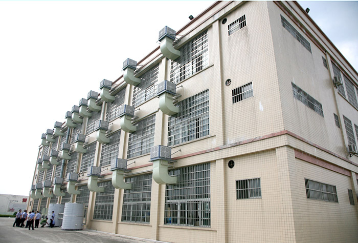 廣東某女子戒毒所生產車間選擇星科環?？照{冷風機