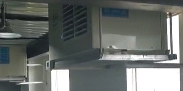 藥品倉儲倉庫整體控溫降溫應用星科工業蒸發冷省電空調臥式射流機