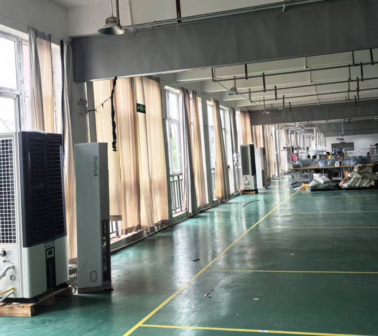 服裝廠制冷降溫，用蒸發(fā)冷省電空調(diào)-立式軸流雙風(fēng)口柜機(jī)