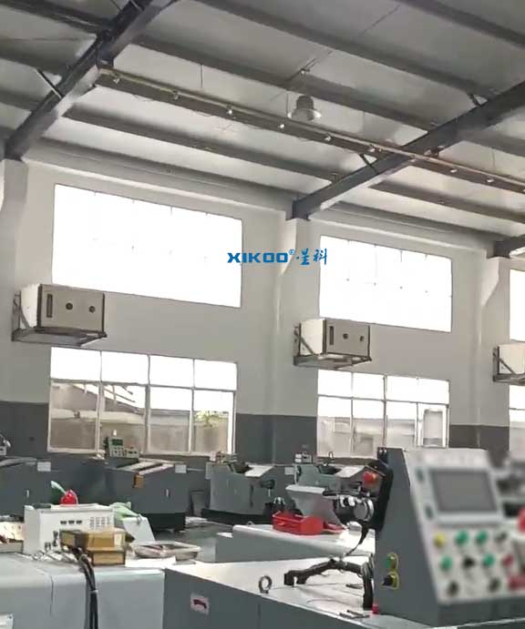 精密加工中心整體制冷降溫，應(yīng)用蒸發(fā)冷省電空調(diào)- 臥式射流機(jī)組