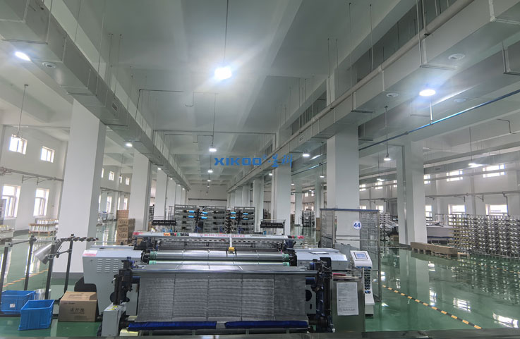 星科蒸發(fā)冷省電空調(diào)-立式管道機應用于碳纖維生產(chǎn)車間，制冷降溫